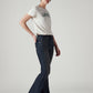Women's 726 Dark Blue Flared Fit High Rise Tinted Jeans - Side View
