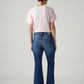 Women's 726 Blue Flared Fit High Rise Jeans - Back View