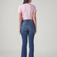 Women's 726 Blue Flared Fit High Rise Jeans - Back View