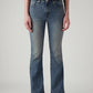 Women's 726 Blue Flared Fit High Rise Tinted Jeans - Front View