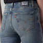 Women's 726 Blue Flared Fit High Rise Tinted Jeans - 20 View