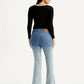 Women's 726 Light Indigo Flared Fit High Rise Jeans - Back View