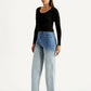 Women's 726 Light Indigo Flared Fit High Rise Jeans - Side View