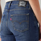 Women's 726 Med Indigo Flared Fit High Rise Jeans - Detail View