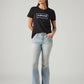 Women's 726 Light Blue Flared Fit High Rise Jeans - Styleshot View