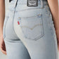 Women's 726 Light Blue Flared Fit High Rise Jeans - 20 View