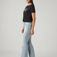 Women's 726 Light Blue Flared Fit High Rise Jeans - Side View