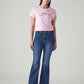 Women's 726 Blue Flared Fit High Rise Jeans - Front View