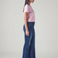 Women's 726 Blue Flared Fit High Rise Jeans - Side View