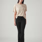 Women's 726 Black Flared Fit High Rise Jeans - Styleshot View