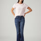 Women's 726 Dark Blue Flared Fit High Rise Jeans - Styleshot View