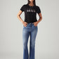 Women's 726 Blue Flared Fit High Rise Jeans - Styleshot View