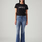 Women's 726 Blue Flared Fit High Rise Jeans - Front View
