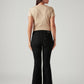 Women's 726 Black Flared Fit High Rise Jeans - Back View