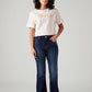 Women's 726 Dark Blue Flared Fit High Rise Jeans - Front View