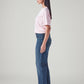 Women's 726 Blue Flared Fit High Rise Jeans - Side View