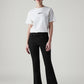 Women's 726 Black Flared Fit High Rise Jeans - Front View