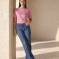 Womens 726 High Rise Flared Fit Cotton Stretch blend Jeans - 0037D0040 View