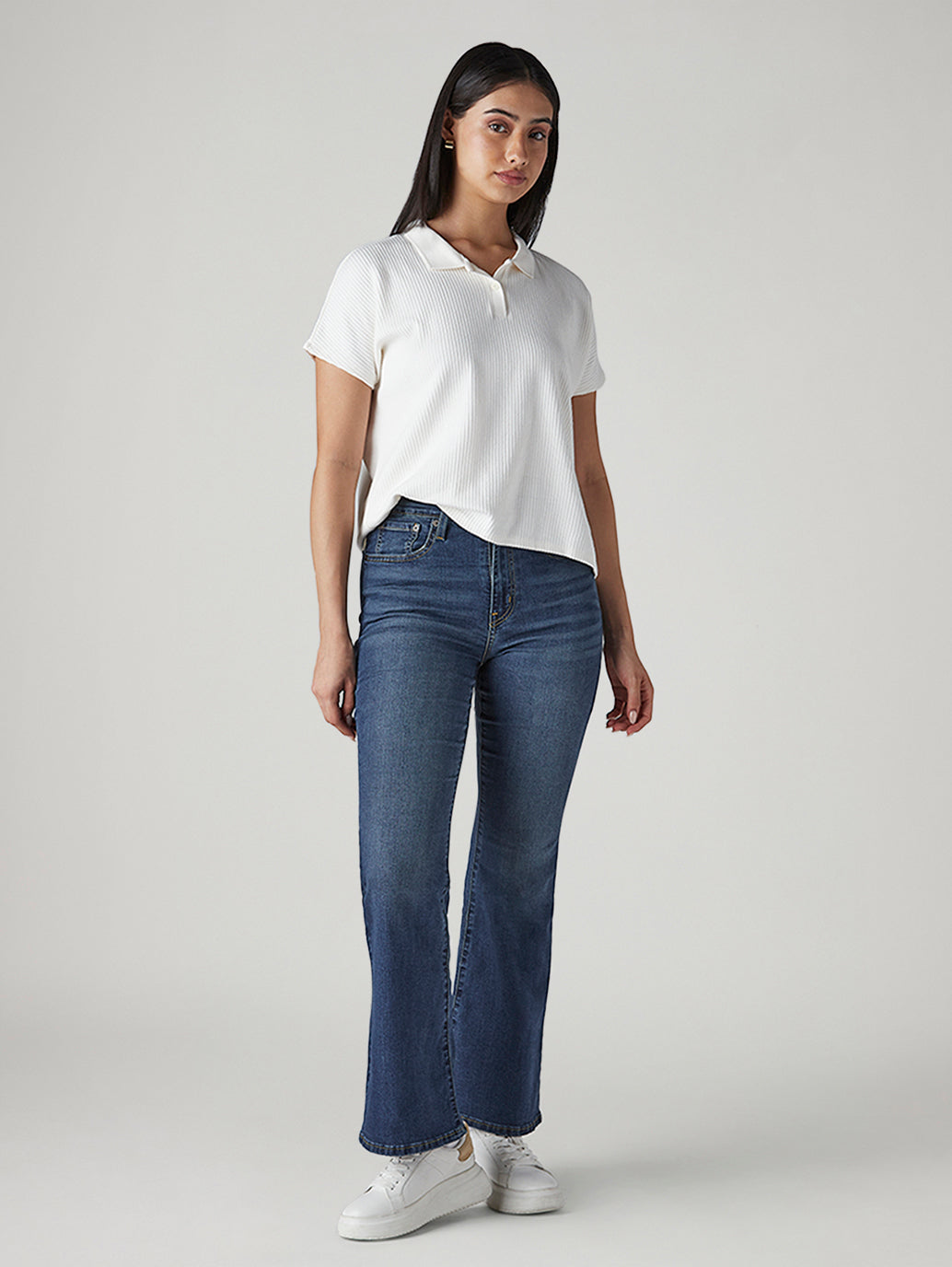 Women's 726 Indigo Flared Fit High Rise Jeans