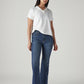 Women's 726 Indigo Flared Fit High Rise Jeans - Styleshot View