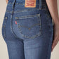 Women's 726 Indigo Flared Fit High Rise Jeans - Detail View