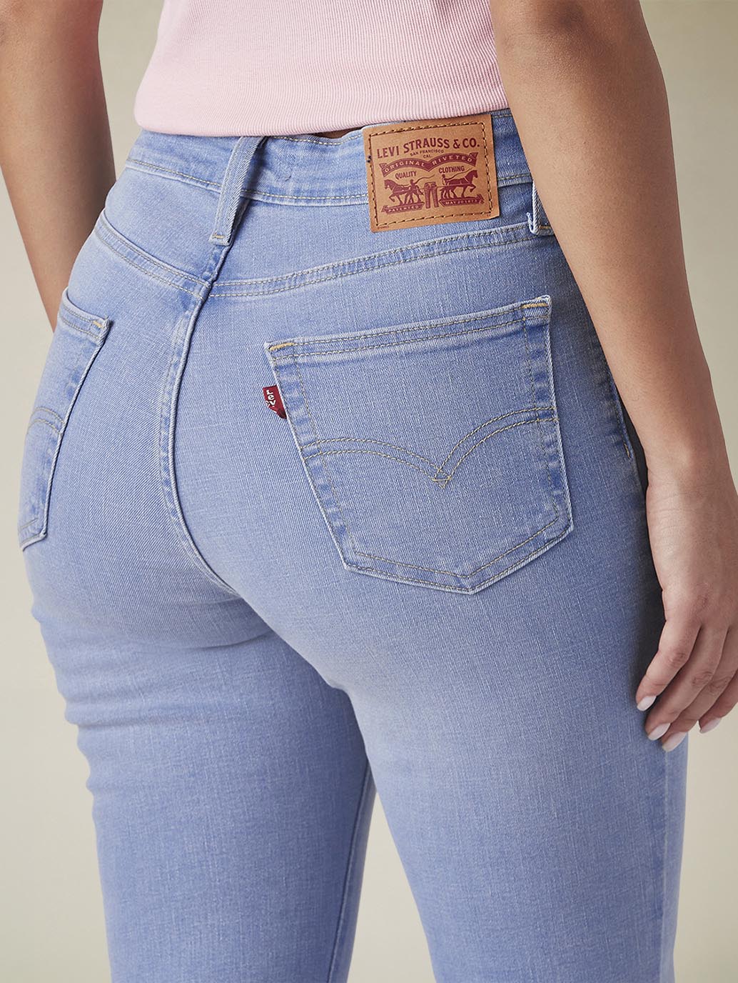 Womens 726 High Rise Flared Fit Cotton Stretch blend Jeans - Detail View