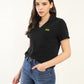 Women's Solid Polo T-Shirt - Styleshot View