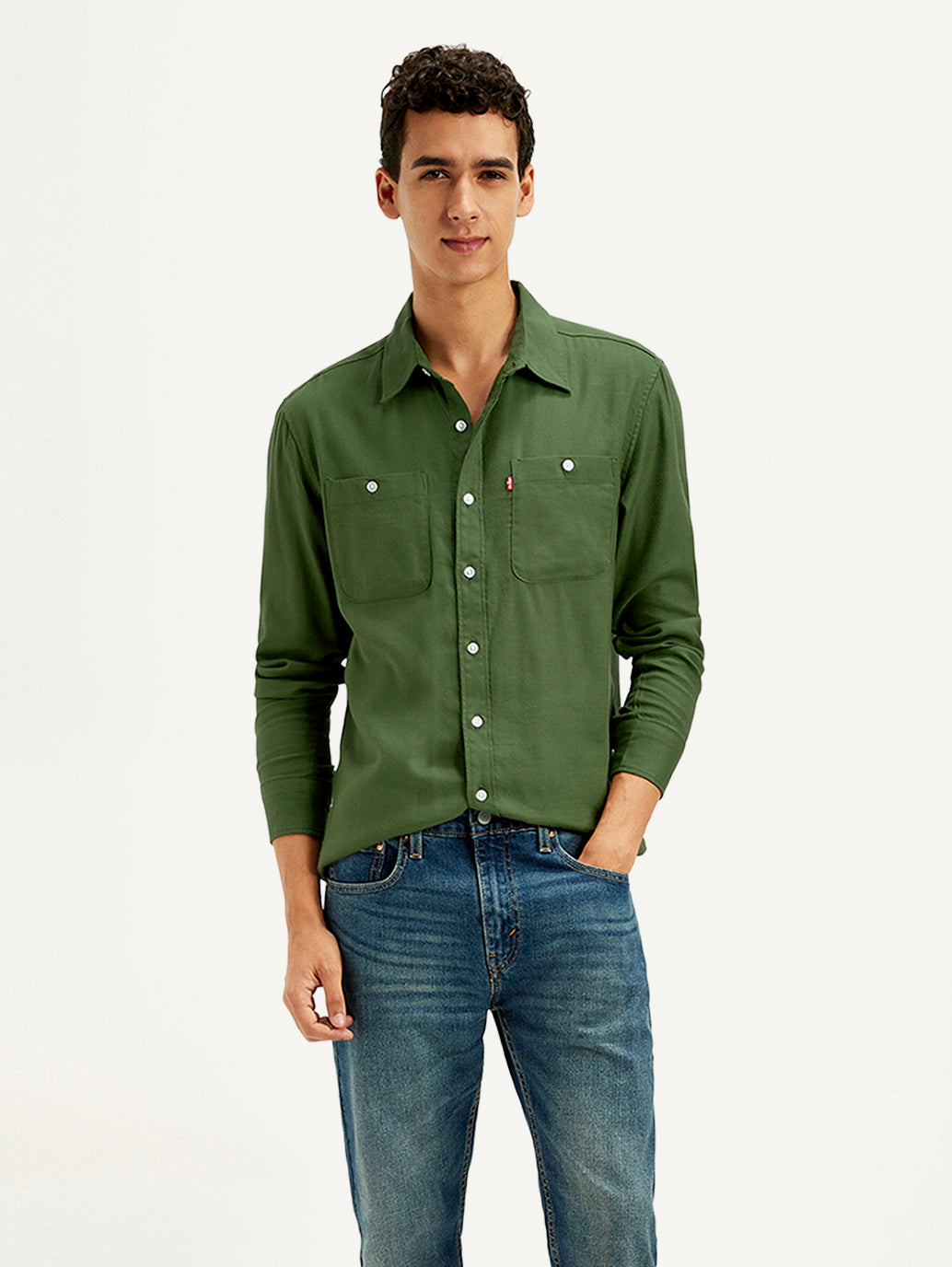Men's Solid Slim Fit Shirt - Styleshot View