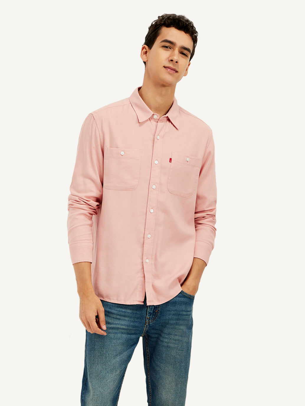 Men's Solid Slim Fit Shirt - Styleshot View