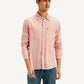 Men's Solid Slim Fit Shirt - Front View