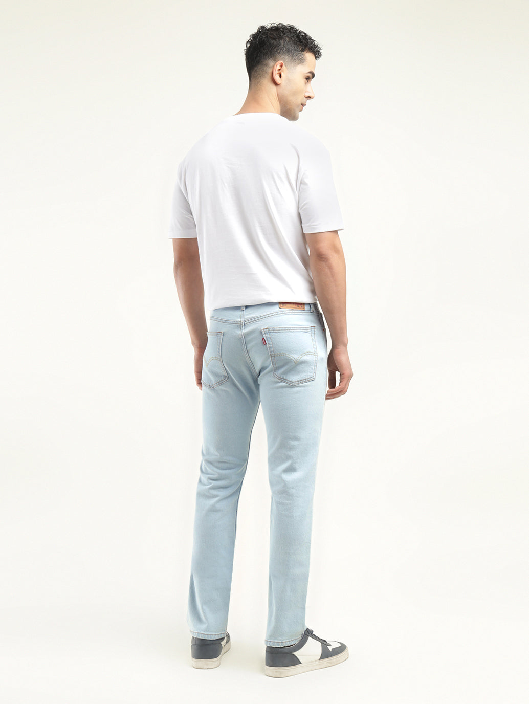 Men's 513 Light Indigo Slim Straight Fit Mid Rise Jeans - Back View