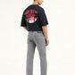 Men's 513 Grey Slim Straight Fit Mid Rise Jeans - Back View