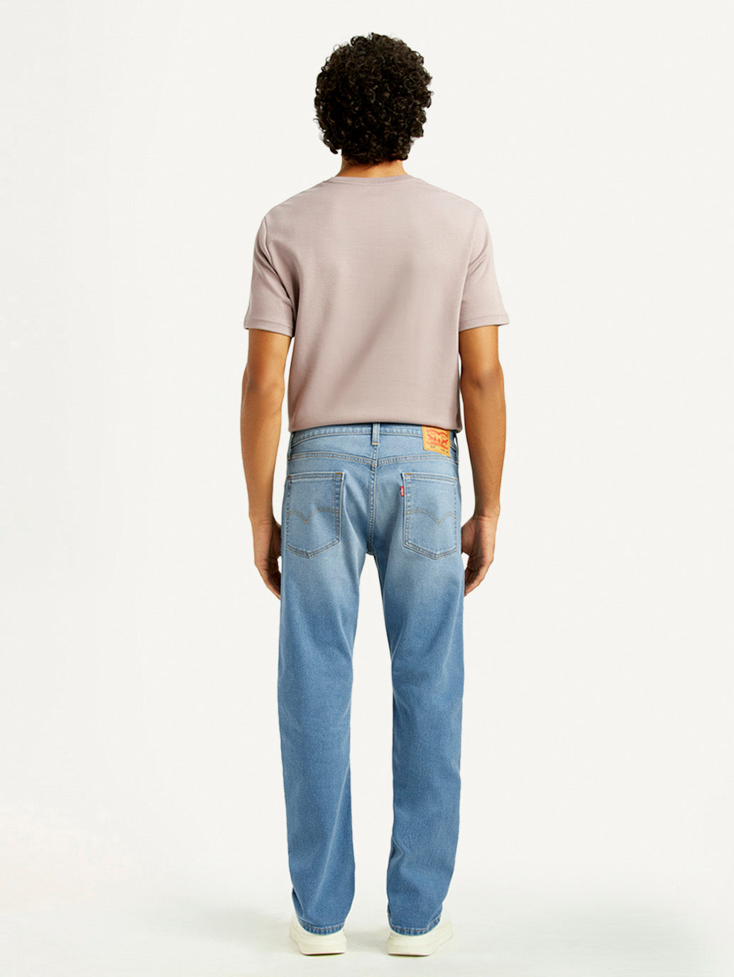 Men's 513 Med Indigo Slim Straight Fit Mid Rise Jeans - Back View