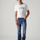 Men's 513 Blue Slim Straight Fit Mid Rise Jeans - Styleshot View