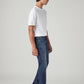 Men's 513 Blue Slim Straight Fit Mid Rise Jeans - Side View