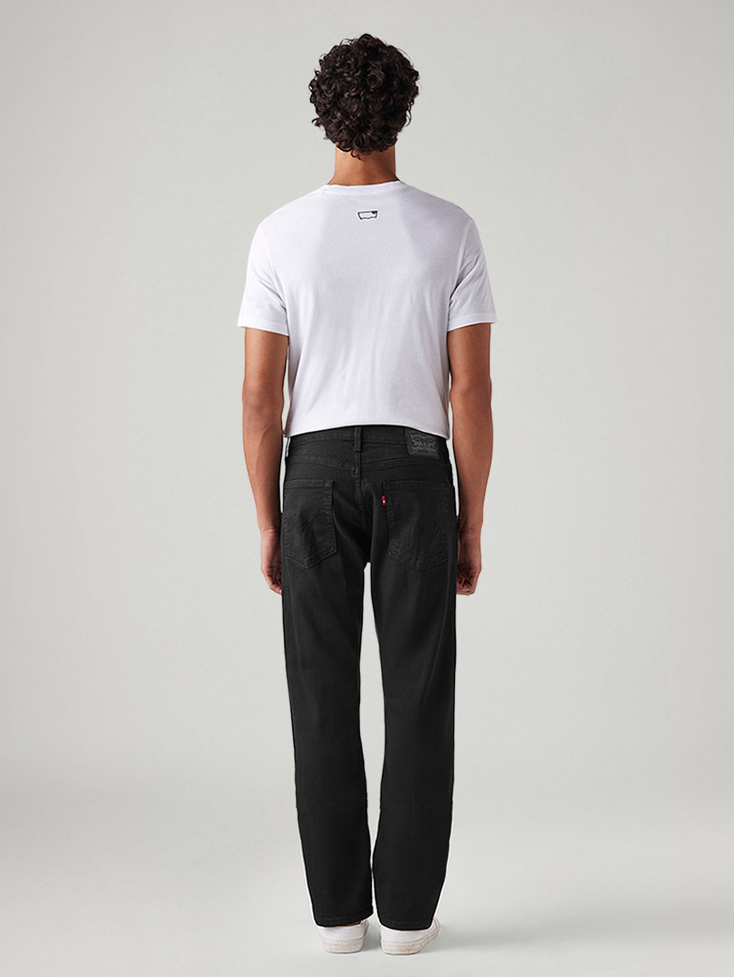 Men's 513 Black Slim Straight Fit Mid Rise Jeans - Back View