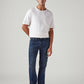 Men's 513 Blue Slim Straight Fit Mid Rise Tinted Jeans - Front View