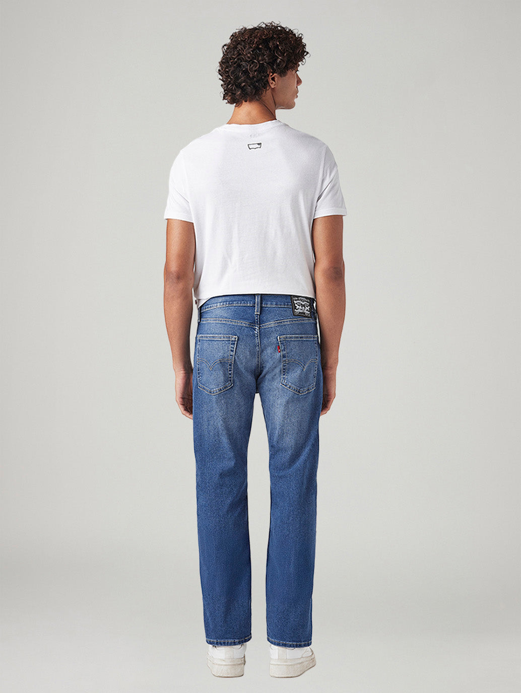 Men's 513 Med Indigo Slim Straight Fit Mid Rise Jeans - Back View