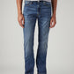 Men's 513 Blue Slim Straight Fit Mid Rise Jeans - Front View