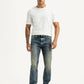 Men's Tinted 513 Med Indigo Slim Tapered Fit Mid Rise Jeans - Front View