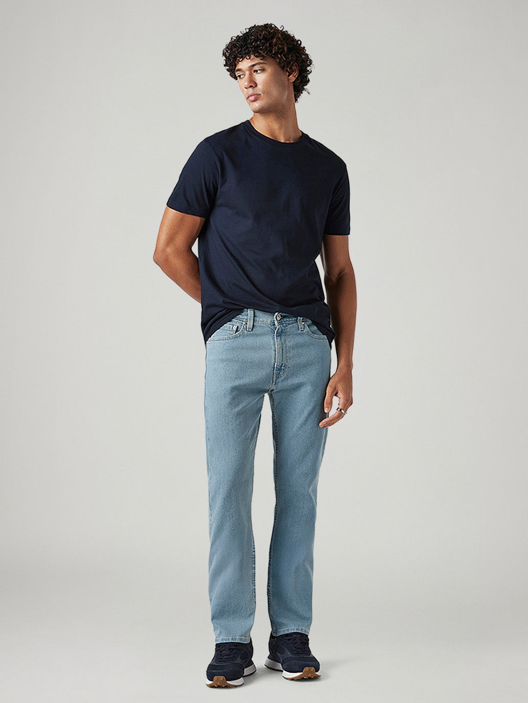 Men's 513 Light Blue Slim Straight Fit Mid Rise Tinted Jeans