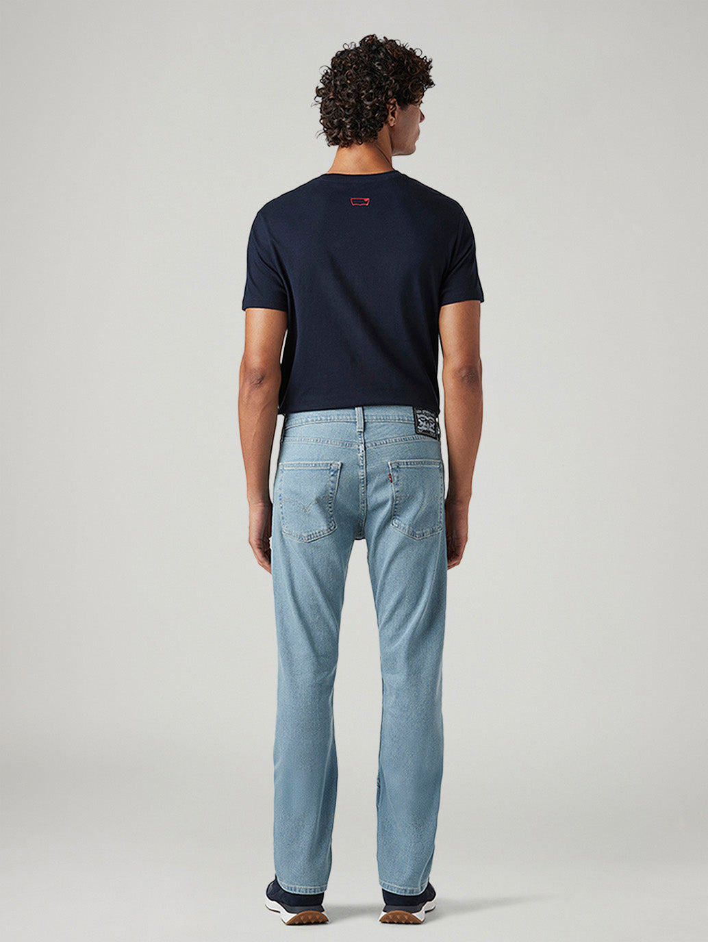 Men's 513 Light Blue Slim Straight Fit Mid Rise Tinted Jeans - Back View