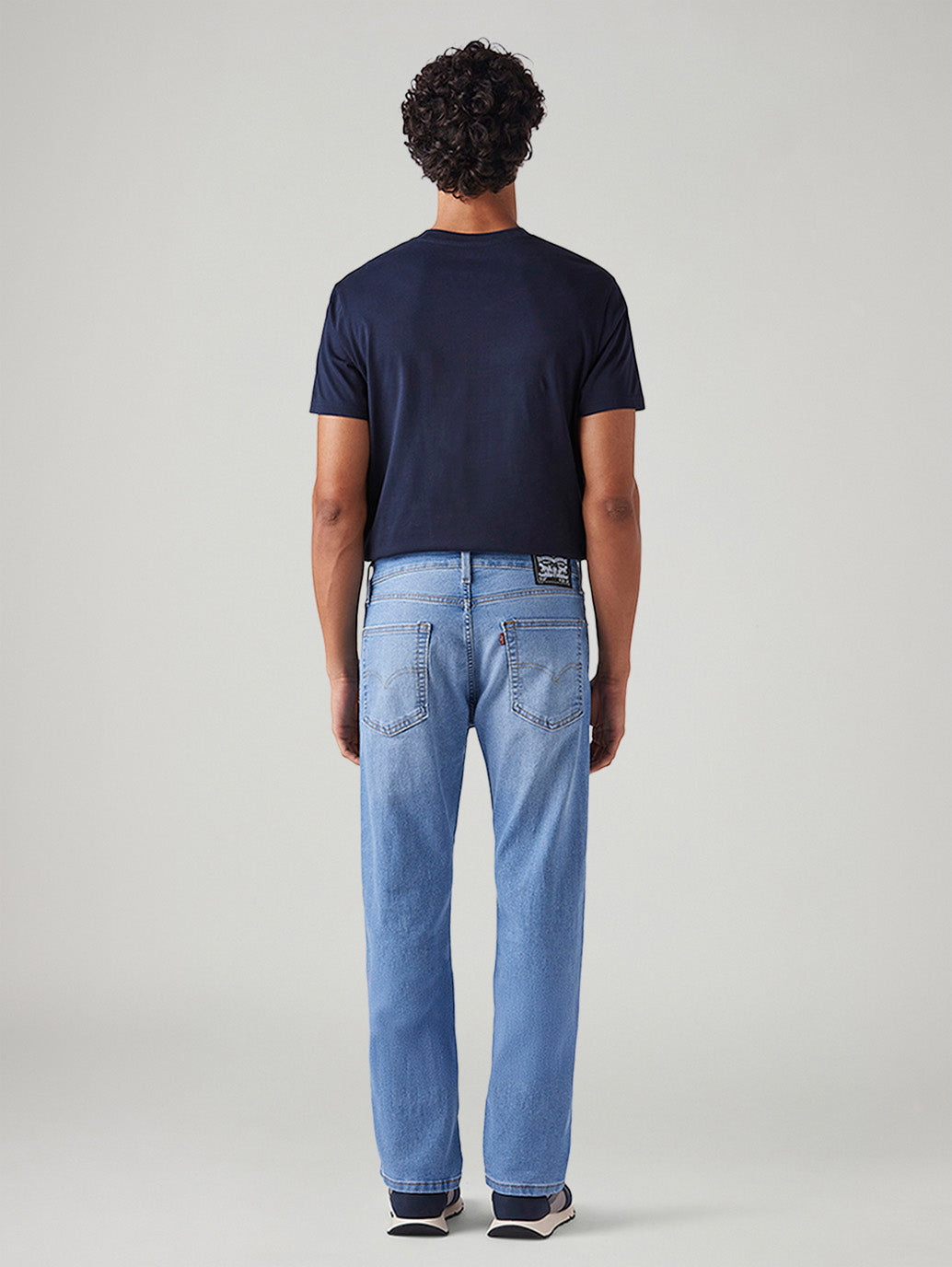 Men's 513 Light Blue Slim Straight Fit Mid Rise Jeans - Back View