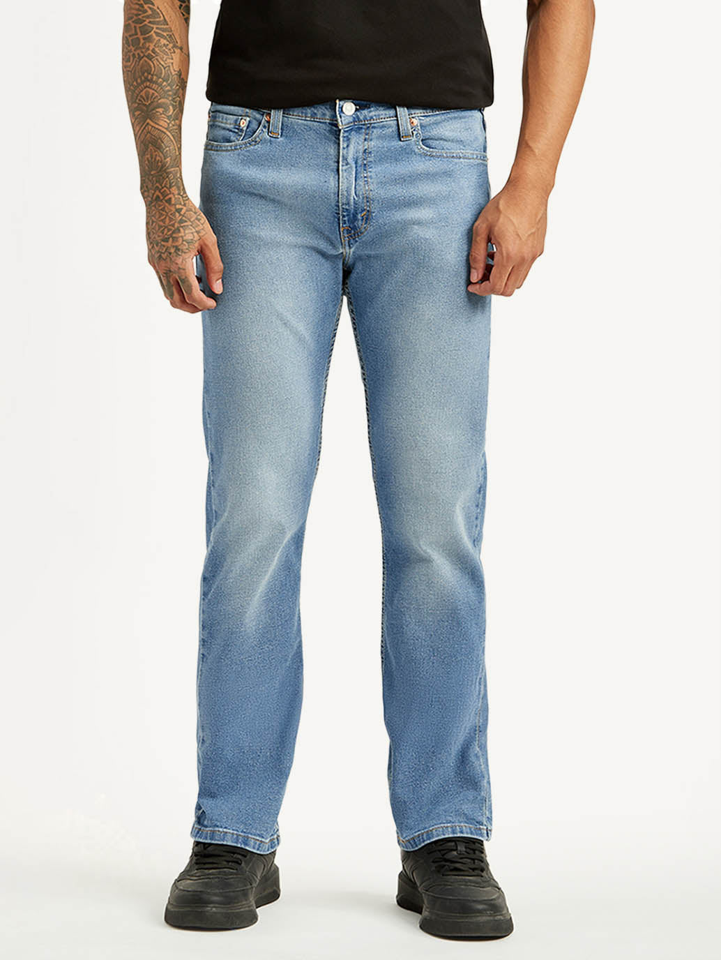 Men's 513 Light Indigo Slim Tapered Fit Mid Rise Jeans - Front View