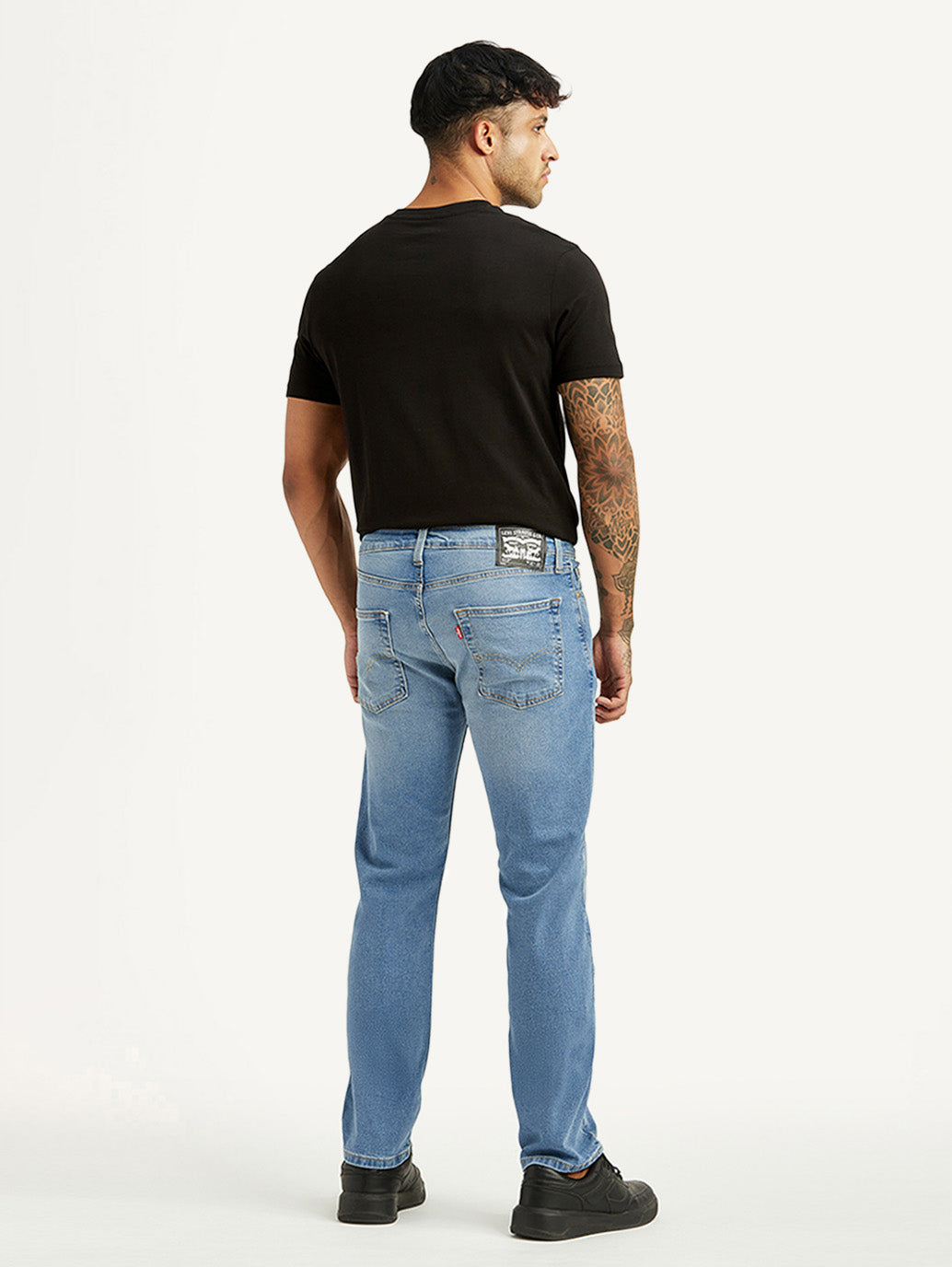 Men's 513 Light Indigo Slim Tapered Fit Mid Rise Jeans - Back View