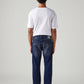Men's 513 Dark Blue Slim Straight Fit Mid Rise Tinted Jeans - Back View