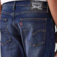 Men's 513 Dark Blue Slim Straight Fit Mid Rise Tinted Jeans - Detail View