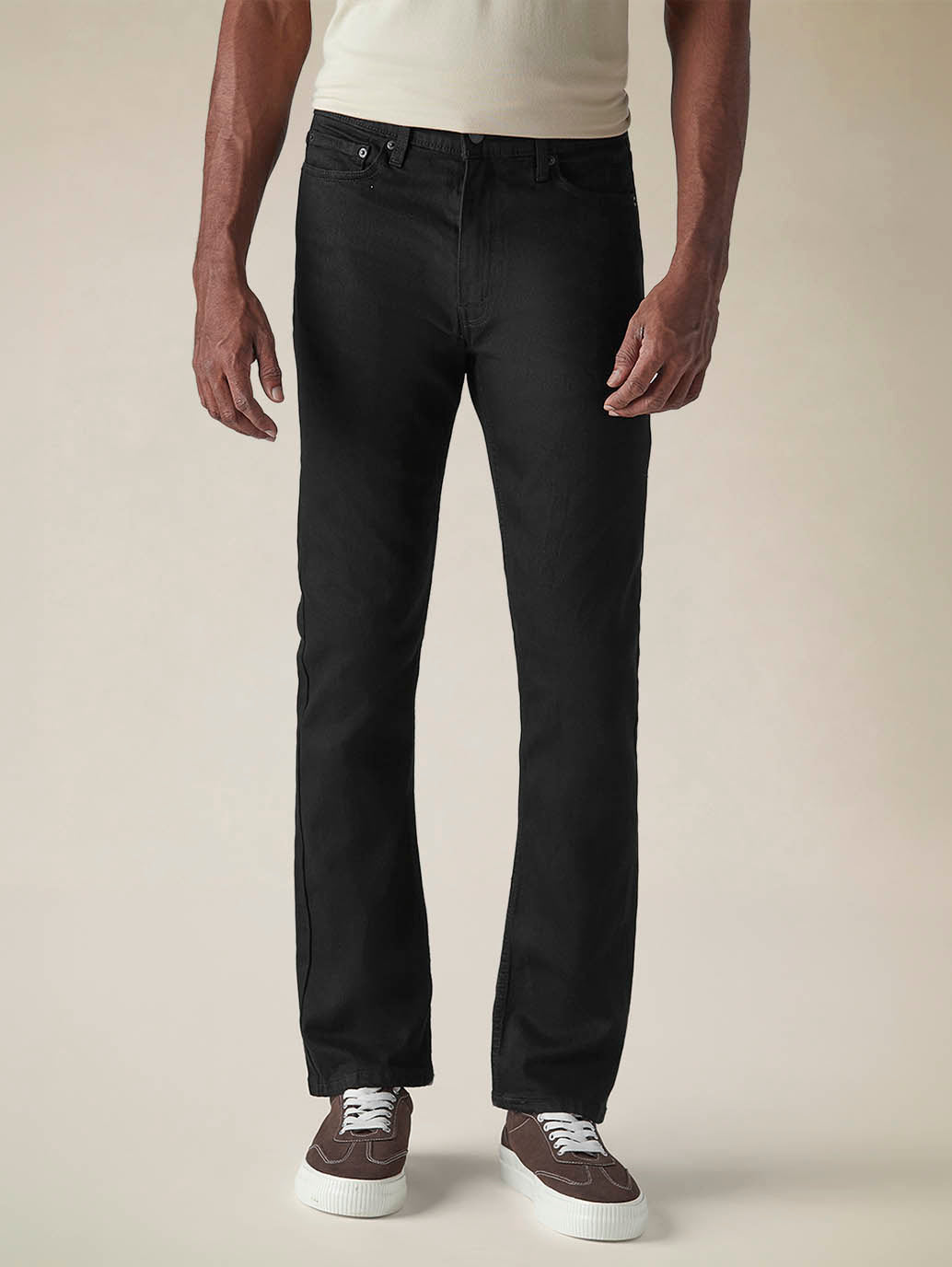 Mens 513 Mid Rise Slim Straight Fit Cotton Stretch Blend Jeans - Front View
