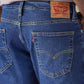 Mens 513 Mid Rise Slim Straight Fit Cotton Stretch Blend Jeans - Detail View