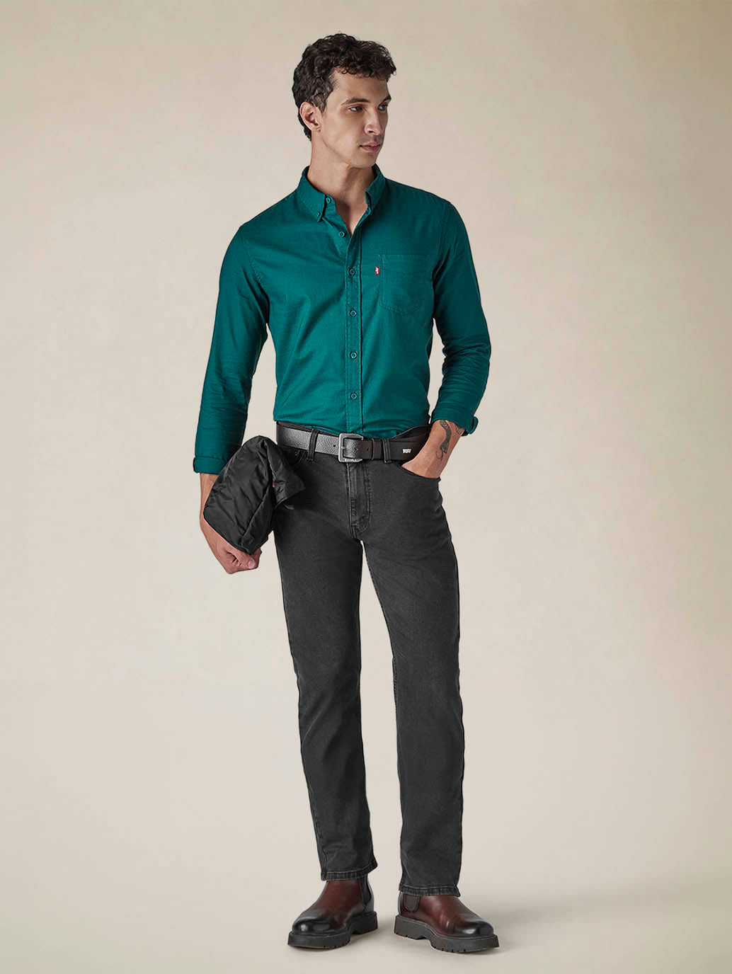 Men's 513 Mid Rise Slim Straight Fit Cotton Stretch Blend Jeans